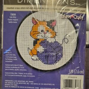 Dimensions Counted Cross Stitch Kit Lot Of 2 Cats